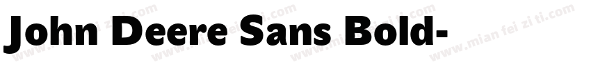 John Deere Sans Bold字体转换